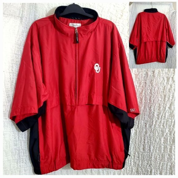 Oklahoma Sooners Short Sleeve Windbraker Size XL - Picture 1 of 13